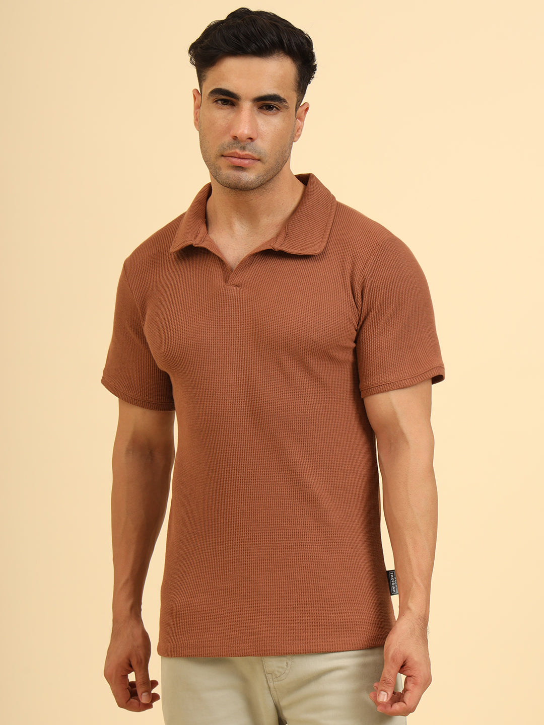 Refined Fit Polo T-Shirt Brown