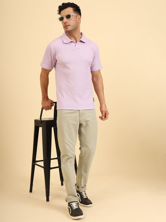 Refined Fit Polo T-Shirt Lavender