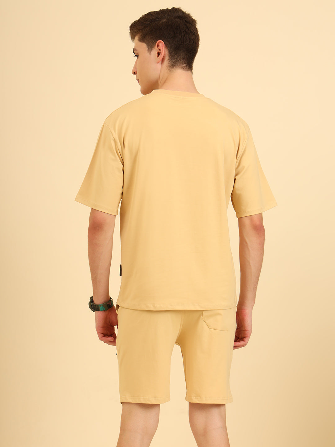 Perfect Pair Relaxed Fit Deo Soft Co Ord Set Beige
