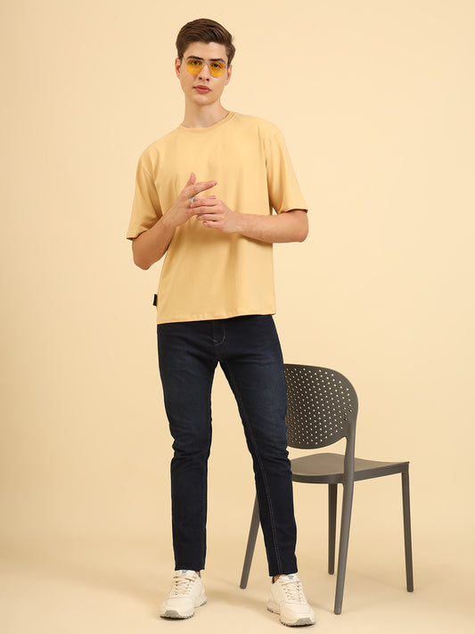Oversize Simply Soft Fit T-Shirt Beige